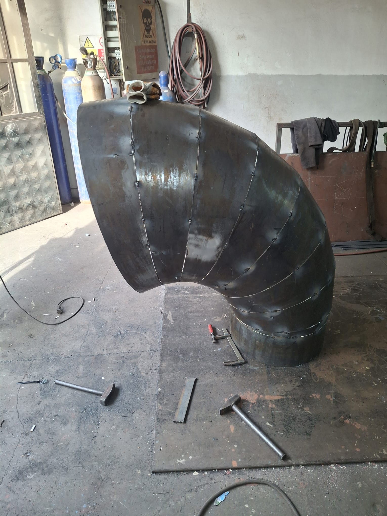 Fabricated duct elbow / Havalandırma dirseği